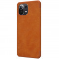 Nillkin Qin Book Puzdro pre Xiaomi 11 Lite 5G NE / Mi 11 Lite / Mi 11 Lite 5G Brown