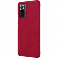 Nillkin Qin Book Puzdro pre Xiaomi Redmi Note 10 Pro / Xiaomi Redmi Note 10 Pro Max Red