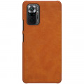 Nillkin Qin Book Puzdro pre Xiaomi Redmi Note 10 Pro / Xiaomi Redmi Note 10 Pro Max Brown