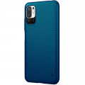Nillkin Super Frosted Zadný Kryt pre Xiaomi Redmi Note 10 5G / POCO M3 Pro 5G Peacock Blue
