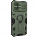 Nillkin CamShield Armor Zadný Kryt pre Apple iPhone 13 Pro Dark Green (without logocut)