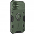 Nillkin CamShield Armor Zadný Kryt pre Apple iPhone 13 Pro Max Dark Green (without logocut)