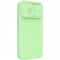 Nillkin CamShield Silky Silikónový Kryt pre Apple iPhone 13 Pro Mint Green
