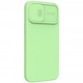 Nillkin CamShield Silky Magnetic Silikónový Kryt pre Apple iPhone 13 Pro Max Mint Green