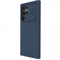 Nillkin CamShield Silky Silikónový Kryt pre Samsung Galaxy S22 Ultra Blue
