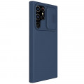 Nillkin CamShield Silky Silikónový Kryt pre Samsung Galaxy S22 Ultra Blue