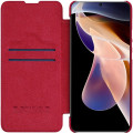Nillkin Qin Book PRO Puzdro pre Xiaomi Redmi Note 11 Pro / Redmi Note 11 Pro 5G / Redmi Note 12 Pro Red