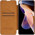 Nillkin Qin Book PRO Puzdro pre Xiaomi Redmi Note 11 Pro / Redmi Note 11 Pro 5G / Redmi Note 12 Pro Brown