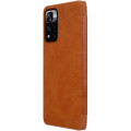 Nillkin Qin Book PRO Puzdro pre Xiaomi Redmi Note 11 Pro / Redmi Note 11 Pro 5G / Redmi Note 12 Pro Brown