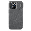 Nillkin Qin Book PRO Cloth Puzdro pre Apple iPhone 14 Pro Max Classical Grey