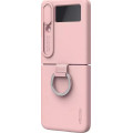 Nillkin CamShield Silky Silikónový Kryt pre Samsung Galaxy Z Flip4 Light Peach