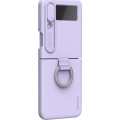 Nillkin CamShield Silky Silikónový Kryt pre Samsung Galaxy Z Flip4 Misty Purple