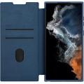 Nillkin Qin Book PRO Cloth Puzdro pre Samsung Galaxy S23 Ultra Blue