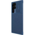 Nillkin Qin Book PRO Cloth Puzdro pre Samsung Galaxy S23 Ultra Blue