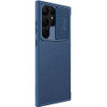 Nillkin Qin Book PRO Cloth Puzdro pre Samsung Galaxy S23 Ultra Blue