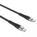 Nillkin Flowspeed Liquid Silicone Dátový Kábel USB-C/USB-C 1,2m 60W Black