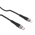 Nillkin Flowspeed Liquid Silicone Dátový Kábel USB-C/Lightning 1,2m 27W Black