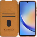Nillkin Qin Book PRO Puzdro pre Samsung Galaxy A55 5G Brown