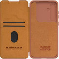 Nillkin Qin Book PRO Puzdro pre Samsung Galaxy A55 5G Brown