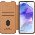 Nillkin Qin Book PRO Puzdro pre Samsung Galaxy A56 5G Brown