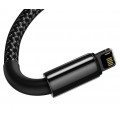 Baseus CALWJ-01 Tungsten Gold Kabel Lightning 2.4A 1m Black