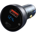 Baseus CCKX-C0G Particular Nabíjačka do Auta Digital Display 2xUSB 65W Gray