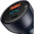 Baseus CCKX-C0G Particular Nabíjačka do Auta Digital Display 2xUSB 65W Gray