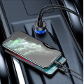 Baseus CCKX-C0G Particular Nabíjačka do Auta Digital Display 2xUSB 65W Gray