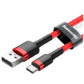 Baseus CATKLF-A09 Cafule Cable USB-C 3A 0.5m Red/Red