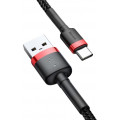 Baseus CATKLF-A91 Cafule Cable USB-C 3A 0.5m Red/Black