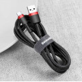 Baseus CATKLF-A91 Cafule Cable USB-C 3A 0.5m Red/Black