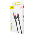 Baseus CATKLF-A91 Cafule Cable USB-C 3A 0.5m Red/Black