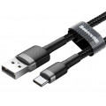 Baseus CATKLF-AG1 Cafule Cable USB-C 3A 0.5m Grey/Black