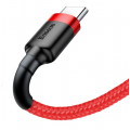 Baseus CATKLF-B09 Cafule Cable USB-C 3A 1m Red/Red