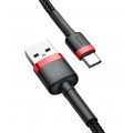 Baseus CATKLF-B91 Cafule Cable USB-C 3A 1m Red/Black