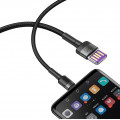 Baseus CATKLF-PG1 Cafule USB-C Double Sided USB Kabel 40W 1m Gray/Black