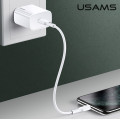USAMS CC118 T34 USB 20W Fast Nabíječka White (EU Blister)