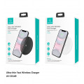 USAMS CD149 Ultra Thin 15W Rychlý Bezdrôtová nabíjačka White (EU Blister)