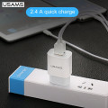 USAMS CC023 USB 2.4A Dual Cestovná nabíjačka White (EU Blister)