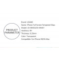 USAMS BH457 Tvrdené Sklo 0,33mm Full Cover Black pre iPhone Xs Max / 11 Pro Max