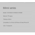 USAMS Minni TPU Zadný Kryt Transparent pre Apple iPhone XS Max