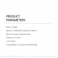 USAMS BH510 Tvrdené Sklo Anti Spy 0.33mm pre Apple iPhone Xr / 11