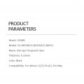 USAMS BH551 Tvrdené Sklo Anti Spy 0.33mm pre Apple iPhone Xs Max / 11 Pro Max