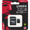 Kingston Canvas Go! microSDHC UHS-I Class 10 (V30) U3 card 32GB + Adaptér
