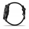 Garmin Venu Slate Stainless Steel Bezel with Black Case and Silicone Band