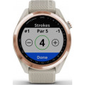 Garmin Approach S42 Rose Gold with Light Sand Band