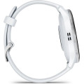 Garmin Venu 3 Silver Stainless Steel Bezel with Whitestone Case and Silicone Band