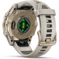 Garmin fenix 8 43mm AMOLED Sapphire Soft Gold with Fog Gray/Dark Sandstone Silicone Band