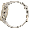 Garmin fenix 8 43mm AMOLED Sapphire Soft Gold with Fog Gray/Dark Sandstone Silicone Band