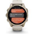Garmin fenix 8 43mm AMOLED Sapphire Soft Gold with Fog Gray/Dark Sandstone Silicone Band